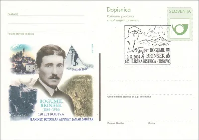 120 LET ROJSTVA BOGUMIL BRINŠEK 1884 - 1914